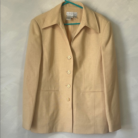 Vintage butter yellow blazer suit jacket y2k size S-M - Picture 1 of 5